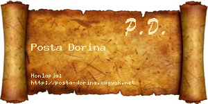 Posta Dorina névjegykártya