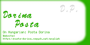 dorina posta business card